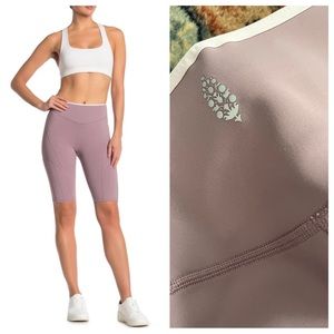 New Free People Movement Step Up Bike Shorts purple mauve Size S high waist
